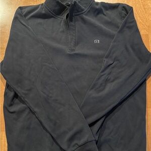 Travis Mathew Black Zip Up Sweater